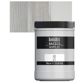 Liquitex basics 32 oz Jar Silver