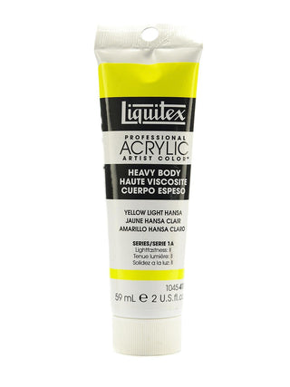 Heavy Body Professional Artist Acrylic Yellow Light Hansa, 2 oz.