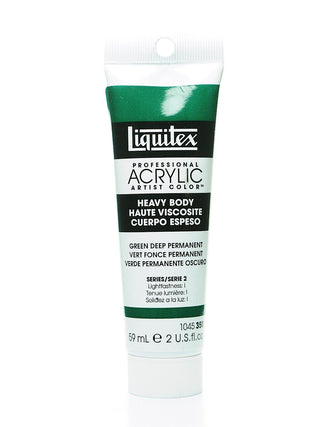 Heavy Body Professional Artist Acrylic Green Deep Permanent, 2 oz.