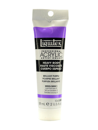 Heavy Body Professional Artist Acrylic Brilliant Purple, 2 oz.