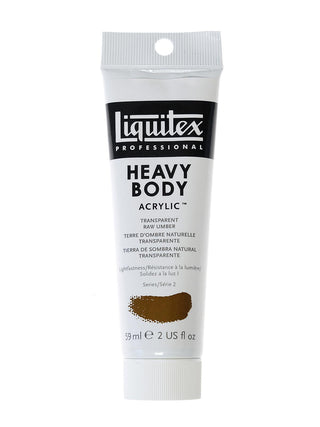 Heavy Body Professional Artist Acrylic Transparent Raw Umber, 2 oz.