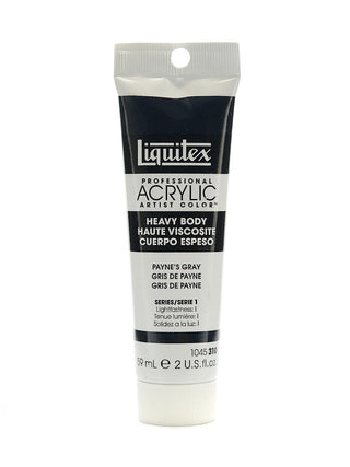 Heavy Body Professional Artist Acrylic Payne's Gray, 2 oz.