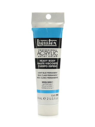 Heavy Body Professional Artist Acrylic Light Blue Permanent, 2 oz.