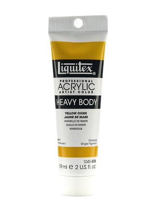 Heavy Body Professional Artist Acrylic Yellow Oxide, 2 oz.