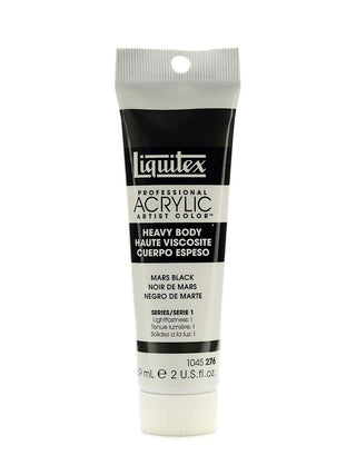 Heavy Body Professional Artist Acrylic Mars Black, 2 oz.